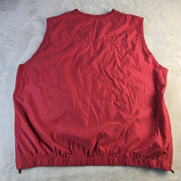 Vintage Tommy Bahama Mens Pullover Golf Vest Jacket Red Sz XL - Picture 2 of 9